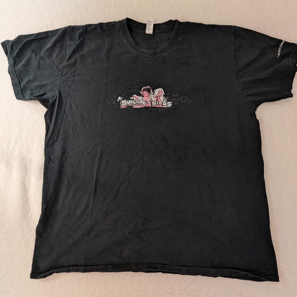American Apparel Black Graphic Tee
